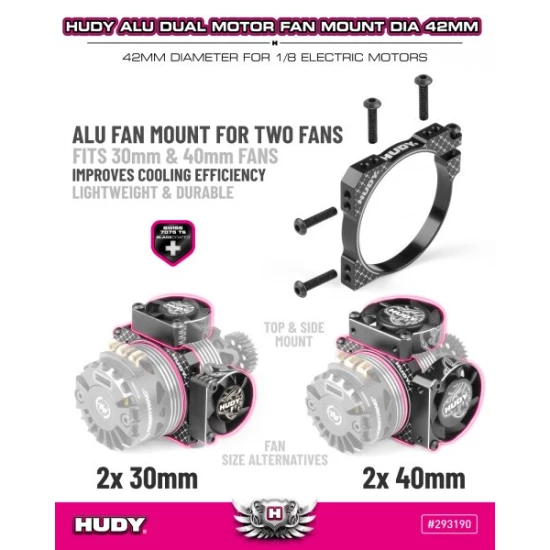 CARBON DUAL SIDE FAN EXTENSION FOR ALU DUAL MOTOR FAN MOUNT