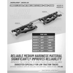 SUSPENSION ARM FRONT - LSM - RIGHT - SHORT - MEDIUM