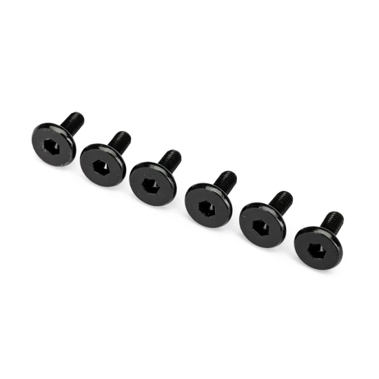 Screws Flat-Head 3x8mm Hex (6)