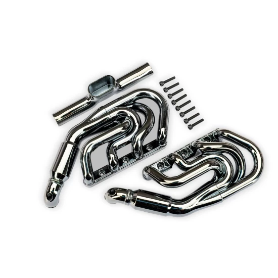 Engine exhaust, black chrome/ 2.5x12mm CS (8)