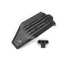 Skid plate, front (1)/ rubber impact cushion (1)