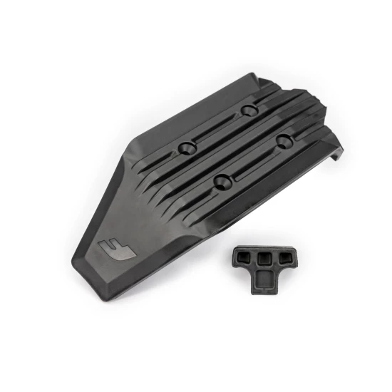 Skid plate, front (1)/ rubber impact cushion (1)
