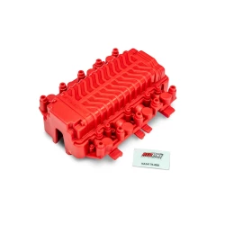 Engine supercharger, red