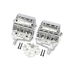 Engine block, satin chrome/ 3x25mm CS (4)