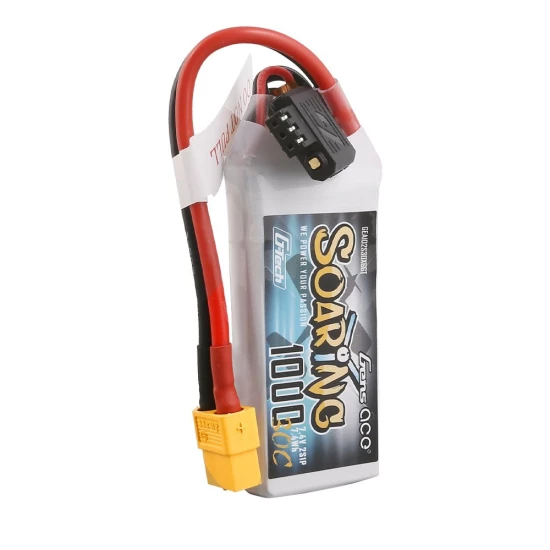 Gens Ace G Tech 1000mAh 7.4V 30C 2S LiPo Battery XT60 Plug