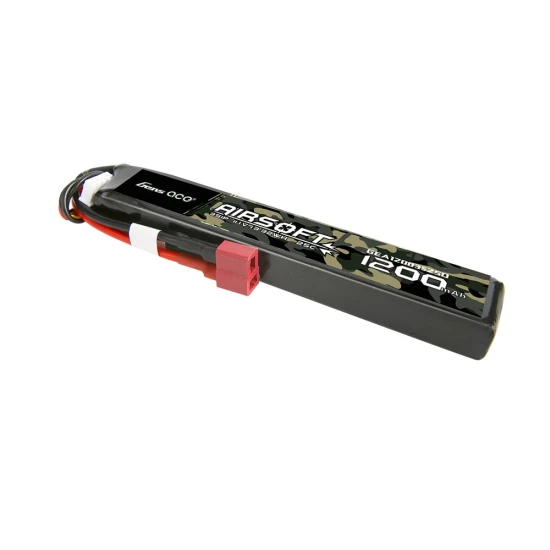 Gens Ace 25C 1200mAh 3S1P 11.1V Airsoft Gun Lipo Battery with T Plug