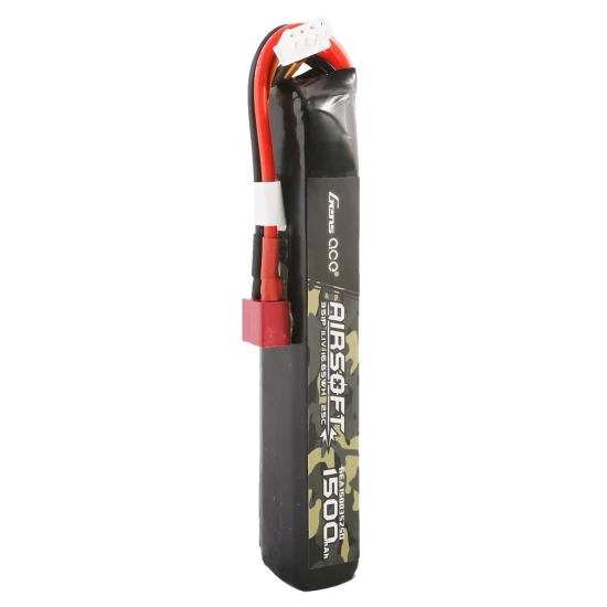 Gens Ace 1500mAh 11.1V 25C 3S1P Airsoft Gun LiPo Battery T Plug