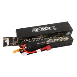 Gens Ace 1500mAh 11.1V 25C 3S1P Nunchuck 2X Airsoft Gun LiPo Battery T Plug
