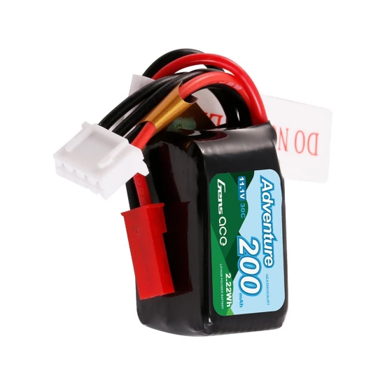 Gens Ace 200mAh 11.1V 30C 3S1P Lipo Battery Pack with JST-SYP Plug