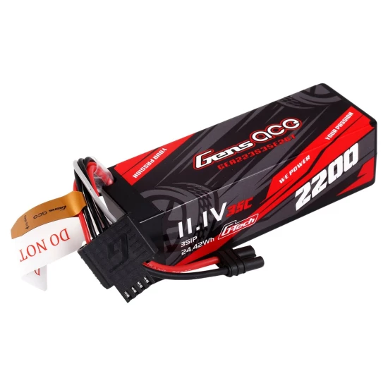 Gens Ace 2200mAh 11.1V  3S1P 35C Lipo Battery Pack with IEC2 plug