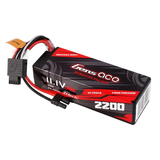 Gens Ace 2200mAh 11.1V  3S1P 35C Lipo Battery Pack with IEC2 plug