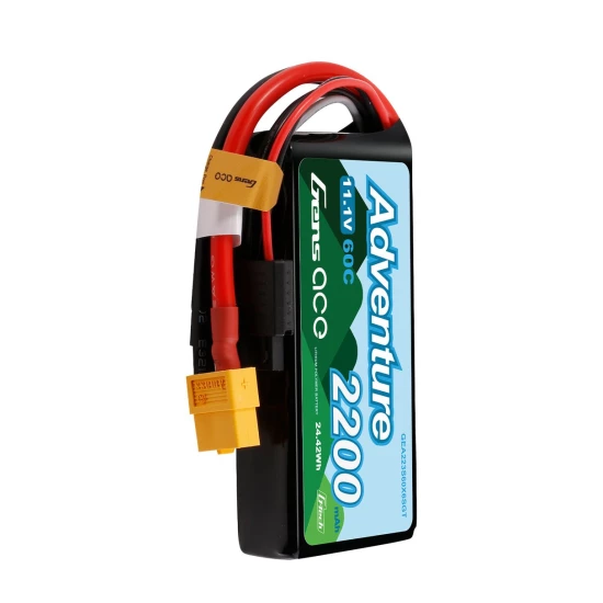 Gens Ace Adventure G-Tech 2200mAh 3S1P 11.1V 60C Lipo Battery XT60
