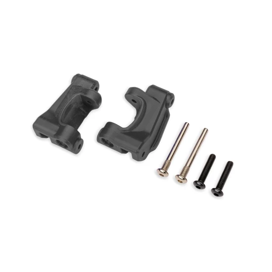 Caster blocks (c-hubs), extreme heavy duty, charcoal gray (left & right)/ 3x26mm hinge pins (2)/ 3x15mm BCS (2) (for use with #9180 and 9181 upgrade kit)