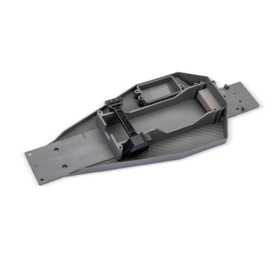 Lower chassis (gray) (166mm long battery compartment) (fits both flat and hump style battery packs)