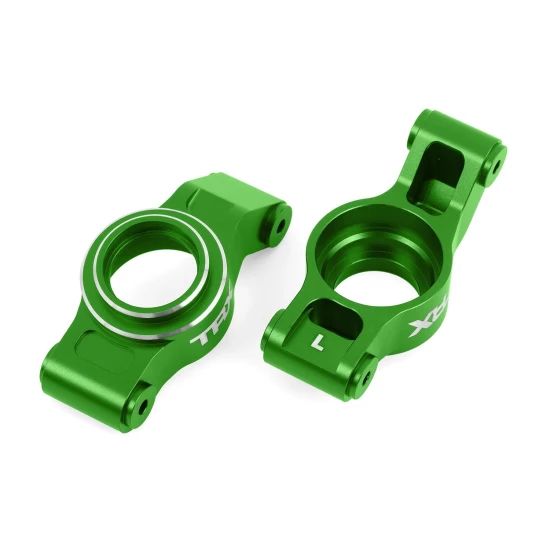 Groene aluminium achterste stub axle carriers (L&R)