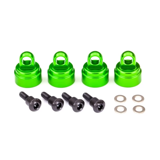 Groene aluminium schokdemperdoppen (4)