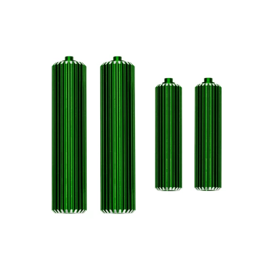 Reservoirs, shocks (6061-T6 aluminum, green-anodized) (front (2), rear (2))