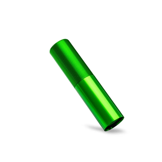 Body, GT-Maxx shock, x-long (aluminum, green-anodized) (1)