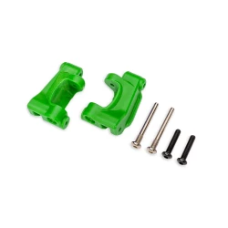 Caster blocks (c-hubs), extreme heavy duty, green (left & right)/ 3x26mm hinge pins (2)/ 3x15mm BCS (2) (for use with #9180 and 9181 upgrade kit)