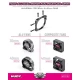 HUDY ALU DUAL MOTOR FAN MOUNT Dia 42mm (2×30mm / 2×40mm)