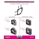HUDY ALU DUAL MOTOR FAN MOUNT Dia 42mm (2×30mm / 2×40mm)