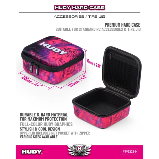 HUDY HARD CASE - 138x133x71MM - ACCESSORIES