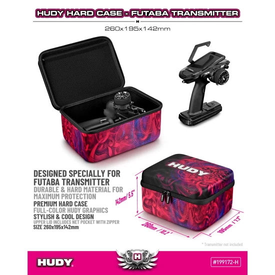 HUDY HARD CASE - 260x195x142MM - TRANSMITTER FUTABA