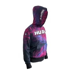 HUDY SWEATER HOODED WITH ZIPPER - HD GRAPHICS (XS)