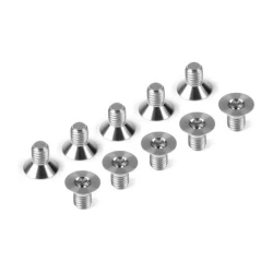 HUDY TITANIUM FLAT HEAD SCREW M3x5 (10)