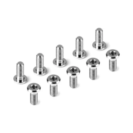 HUDY TITANIUM SUPER-LOW HEAD SCREW CENTERING DIA M3x8 (10)