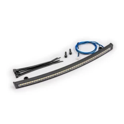 LED light bar, roof (curved, high-voltage) (44 white LEDs (single row), 180mm wide)
