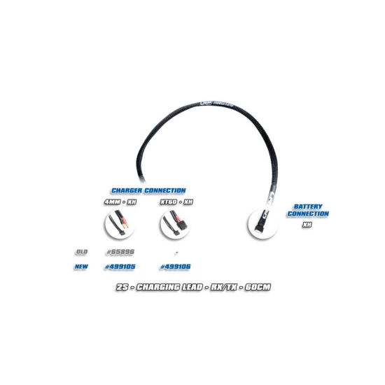 2S-Charging Wire - RX/TX - 60cm - 4mm & XH | XH