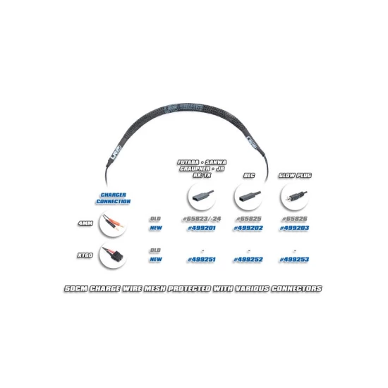 Charging Wire - 50cm - 4mm | Glow Plug Igniter