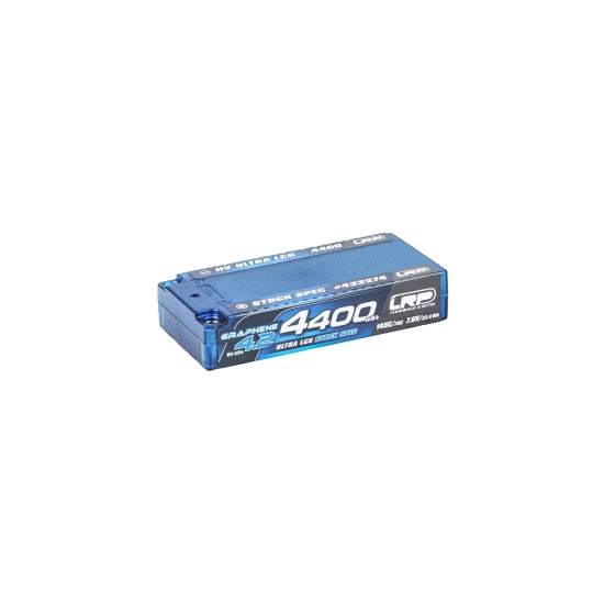 LRP - HV Ultra LCG Stock Spec Shorty GRAPHENE-4.2 4400 mAh accu met harde behuizing - 7,6 V LiPo - 145C/70C