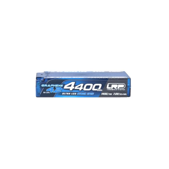 LRP - HV Ultra LCG Stock Spec Shorty GRAPHENE-4.2 4400 mAh accu met harde behuizing - 7,6 V LiPo - 145C/70C