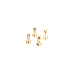 LRP - WorksTeam - 4mm gouden connectors - 14mm lengte (4 stuks)