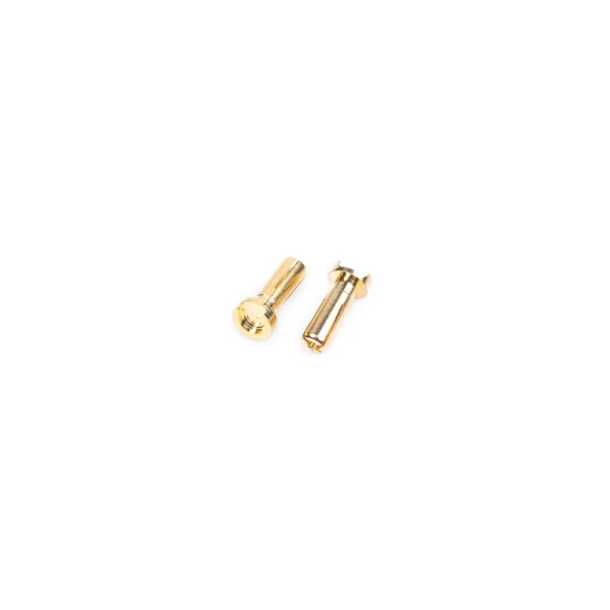 LRP - WorksTeam - 4mm gouden connectors - 14mm lengte (4 stuks)