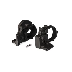 Gearbox halves (left & right) (black) w/ idler gear shaft