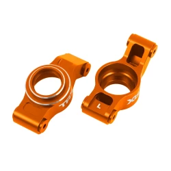 Carriers, stub axle (orange-anodized 6061-t6 aluminum) (left & right)