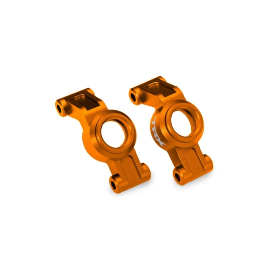 Oranje aluminium stub axle carriers (L&R)