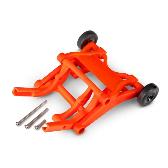 Oranje gemonteerde wheeliebar en schroeven