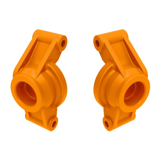 Oranje stub axle carriers (links en rechts)
