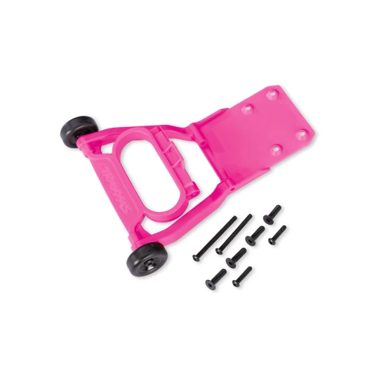 Wheelie bar, assembled (pink, non-adjustable) (fits Stampede, Rustler, Bandit series) (for use with #3695A or 3695X transmission)