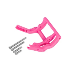Wheelie bar mount (1)/ hardware (pink) (fits Stampede, Rustler, Bandit series)
