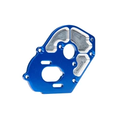 Plate, motor, blue(4mm thick) (aluminum)/ 3x10mm CS with split and flat washer (2)