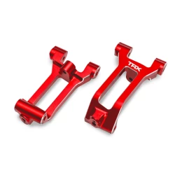 Caster blocks (c-hubs), 6061-T6 aluminum (red-anodized), left & right/ 3x8mm BCS (with threadlock) (6)