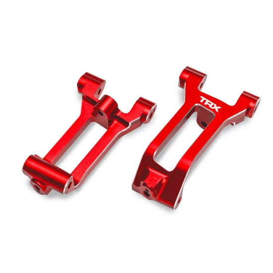 Caster blocks (c-hubs), 6061-T6 aluminum (red-anodized), left & right/ 3x8mm BCS (with threadlock) (6)