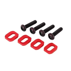 Rode aluminium sluitringen voor motorsteunen (4)