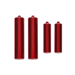 Reservoirs, shocks (6061-T6 aluminum, red-anodized) (front (2), rear (2))