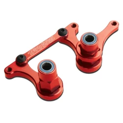 Steering bellcranks, drag link (red-anodized T6 aluminum)/ 5